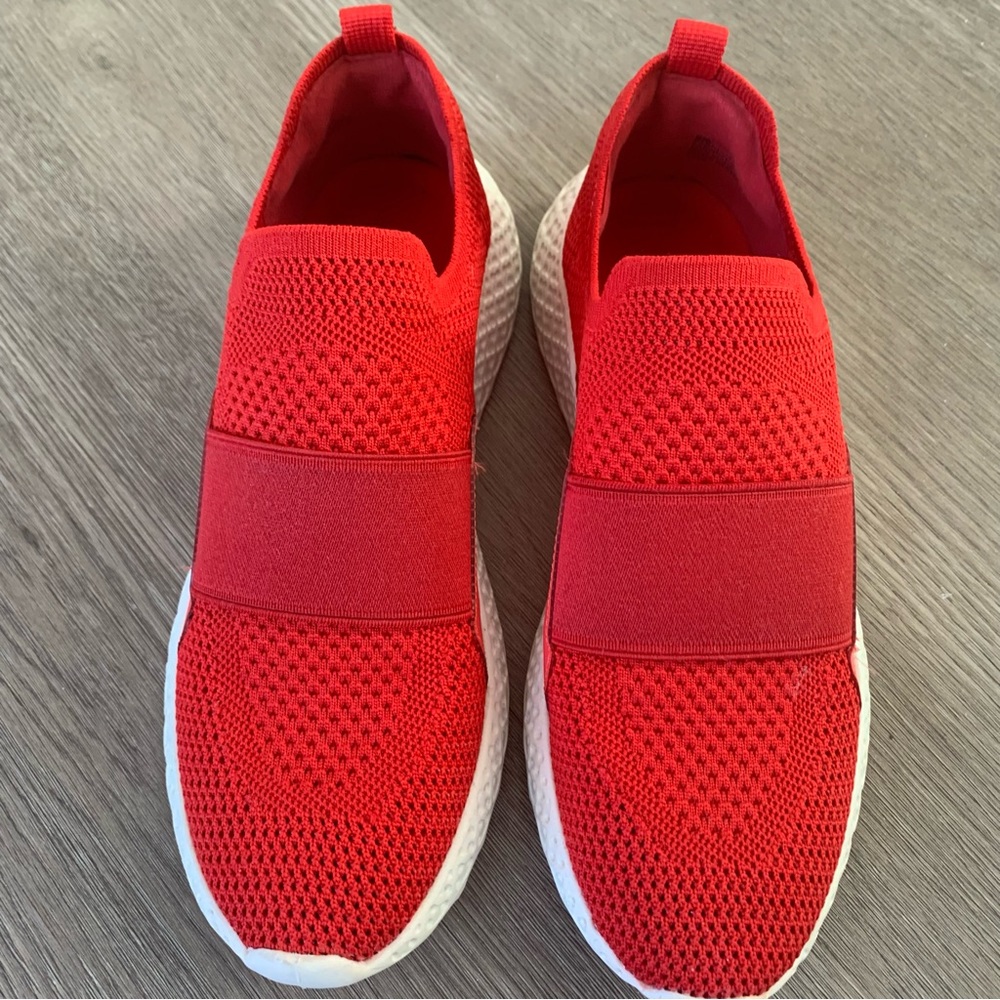 Steve Madden Red Ritz Slip On Sneakers